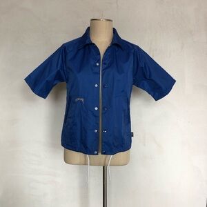 Stussy Blue Short Sleeve Windbreaker Jacket